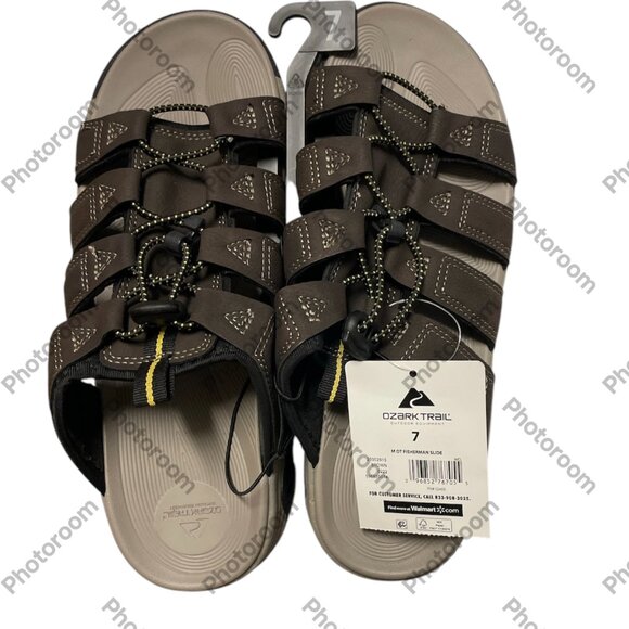 Men's OT fisherman Slide, Ozark Trail, 7, Brown, NWT - Picture 2 of 6